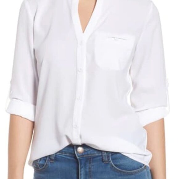Kut from the Kloth Women's Jasmine Top in White - Picture 2 of 3